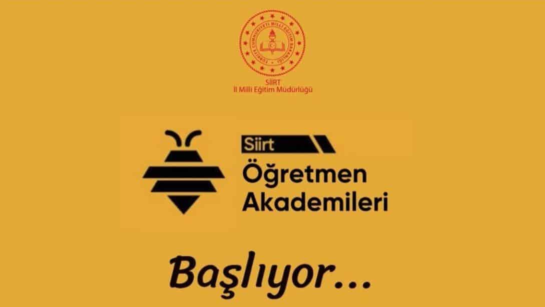 Siirt Öğretmen Akademileri Başvuruları Başladı